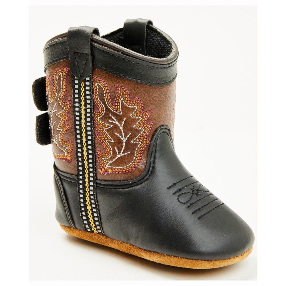 New Lil Boot Barn Baby Boys Sz 2 Western Cowboy Boots Blazin Poppet Suede